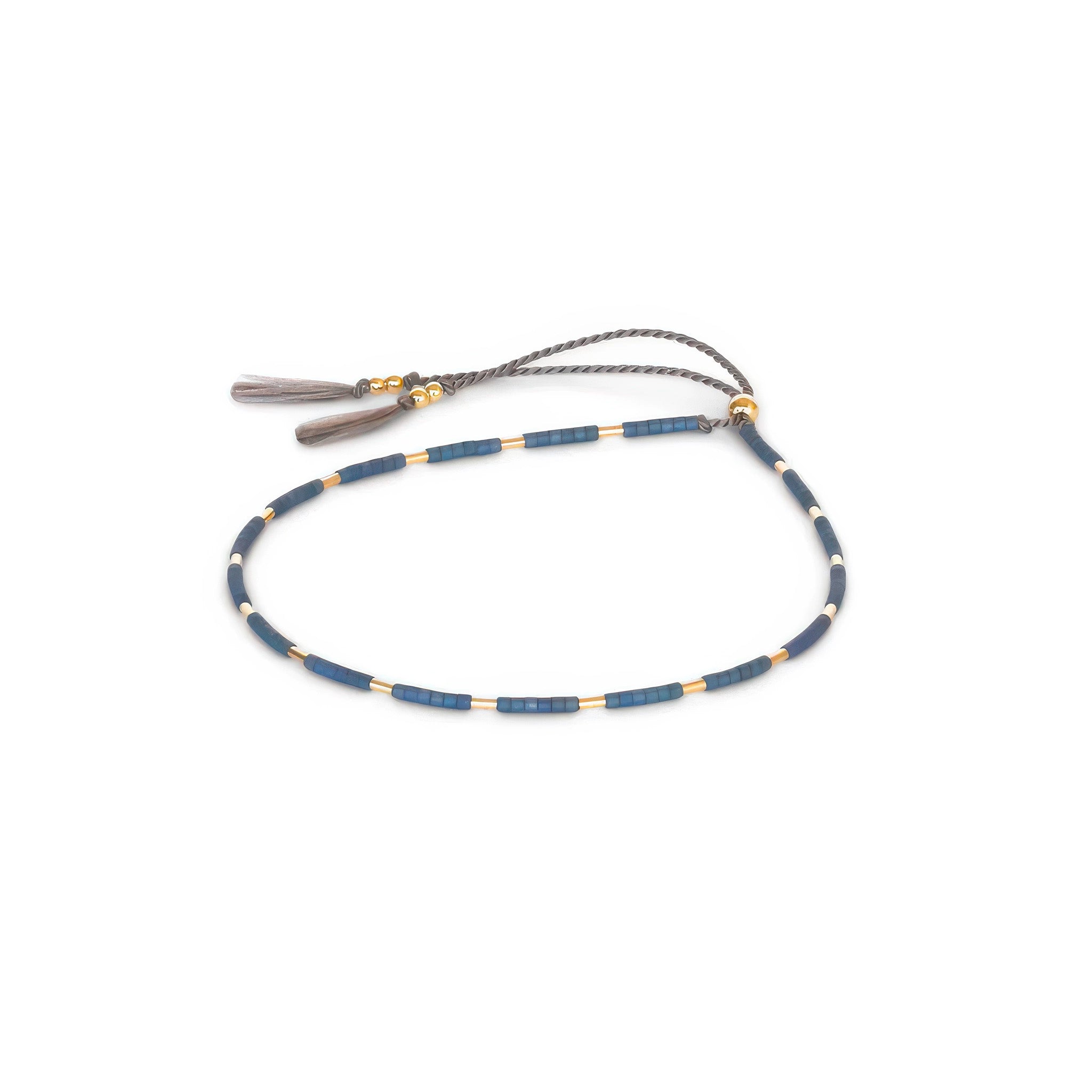 image of abacus row bracelet selene thebe indigo design