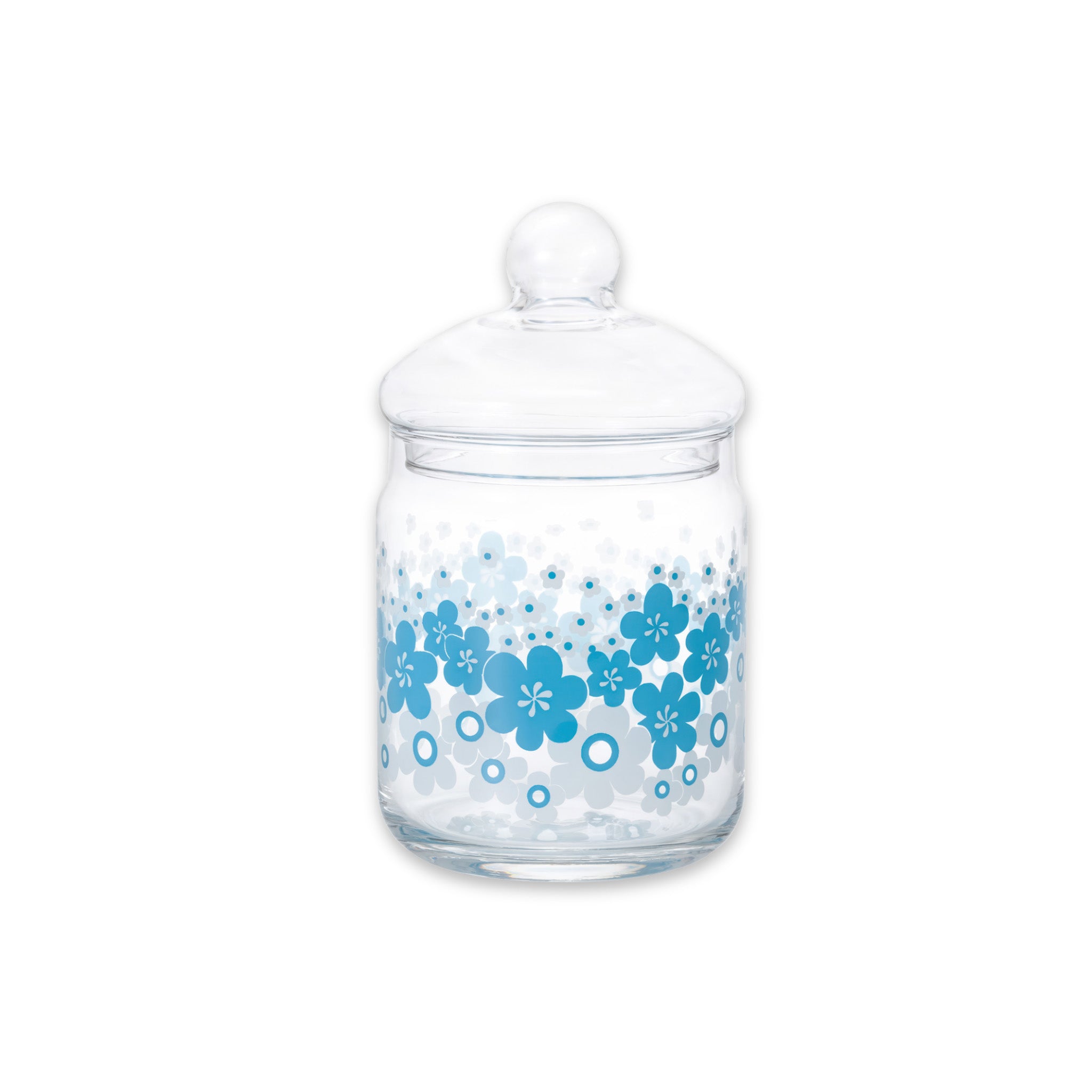 Aderia retro candy jar 680 in the Blue Flower design