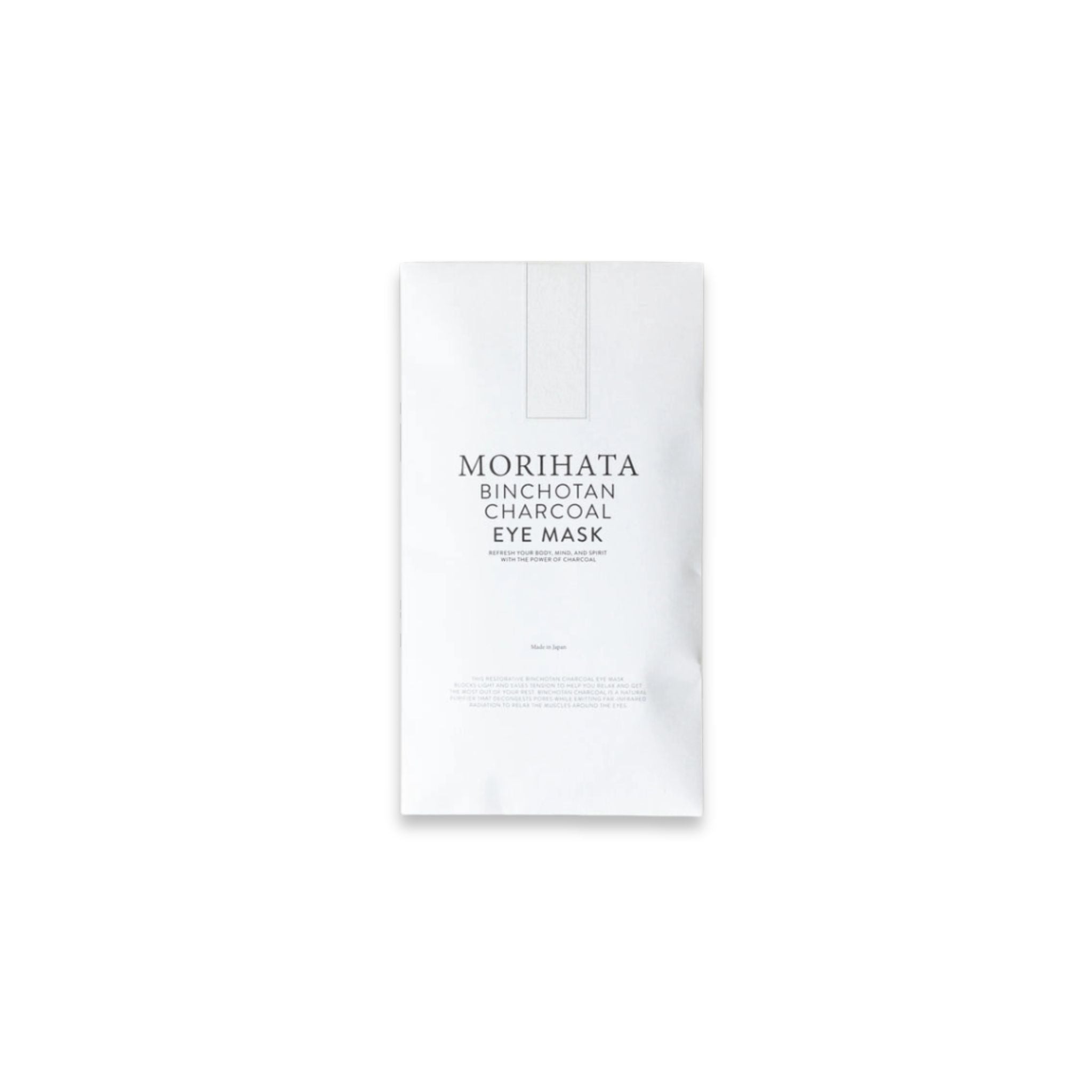 Packaging for the binchotan charcoal eye mask