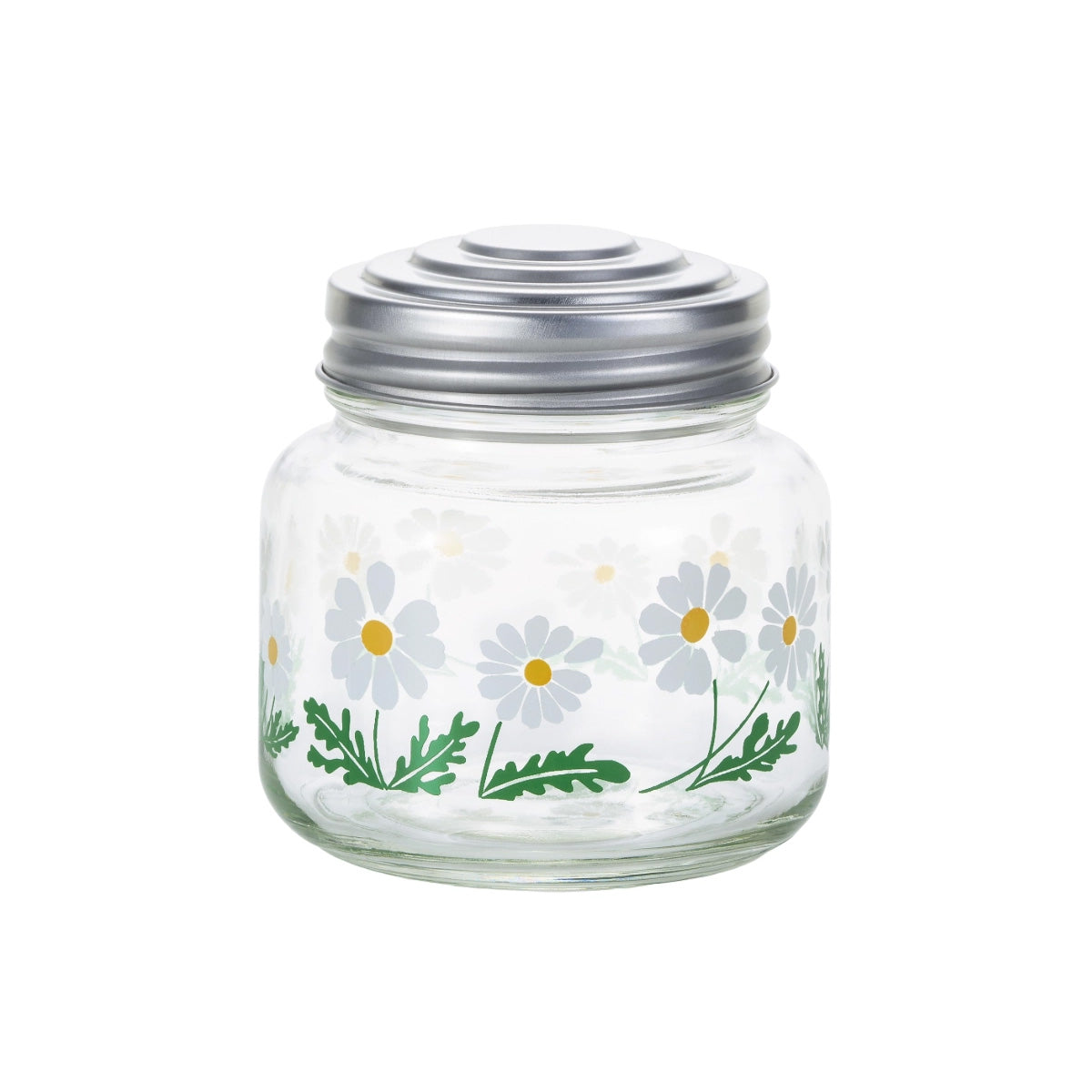 Front view of the Aderia Daisy Retro Jar