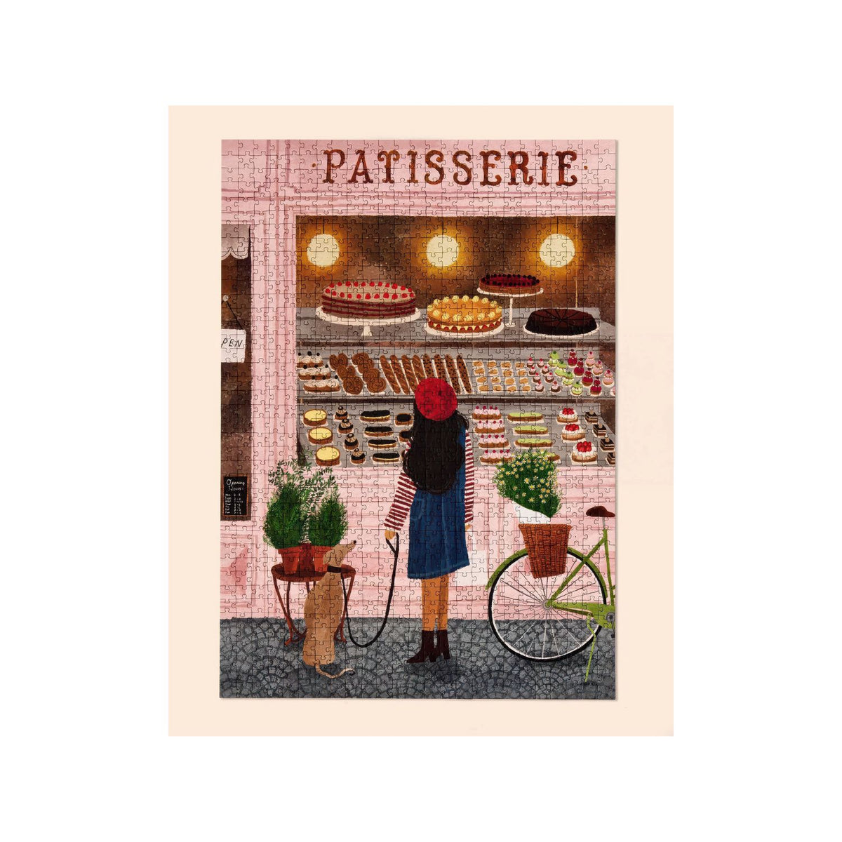 Top view of Ordinary Habit's 100pc Paris Patisserie puzzle put together