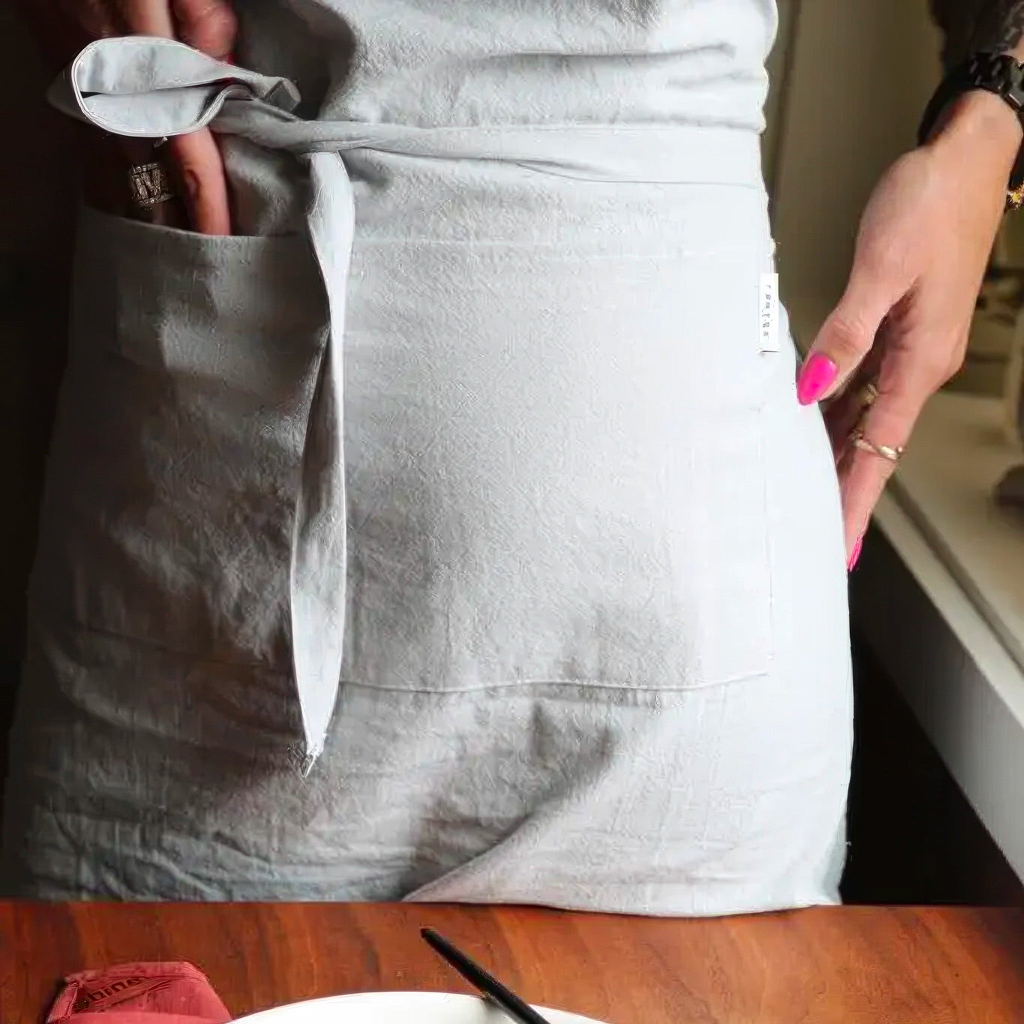 Shine Linen Cotton Apron