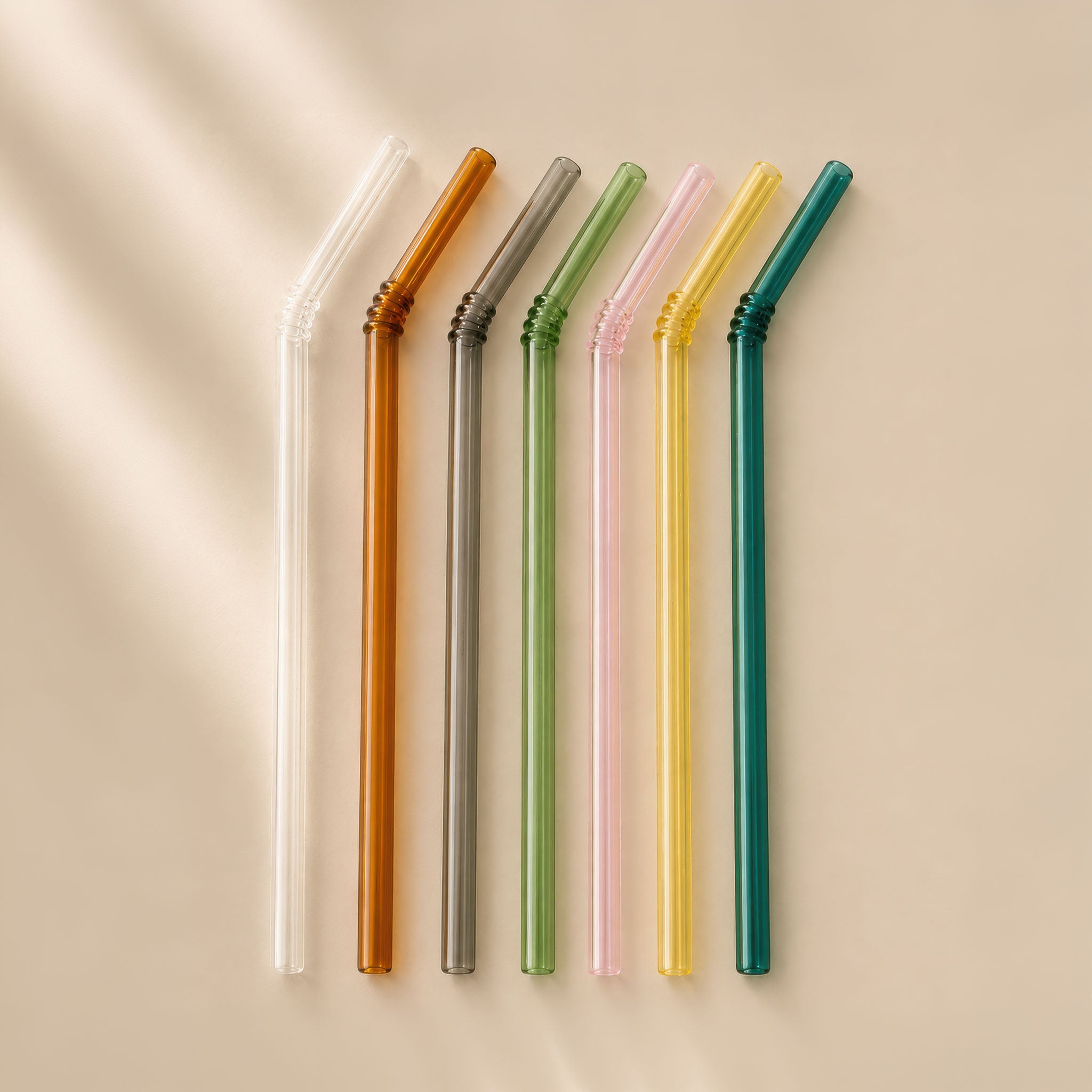Reusable Glass Straws – 7 Pack