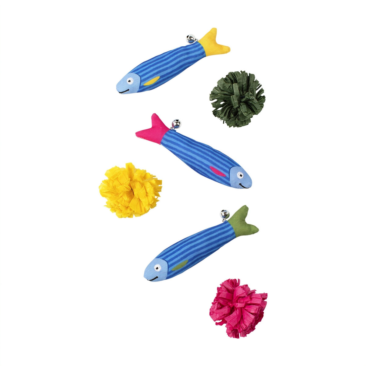 Living the Sardine Life Cat Toy Set – 6 Piece