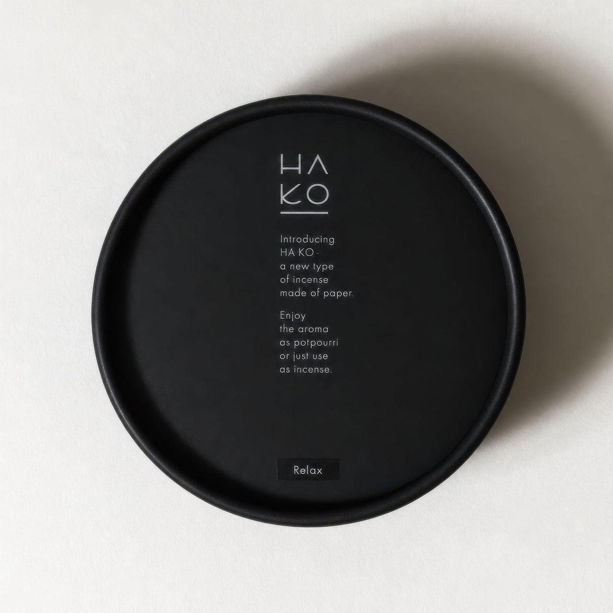 HA KO Paper Incense – Black No. 01 Relax, Set of 6