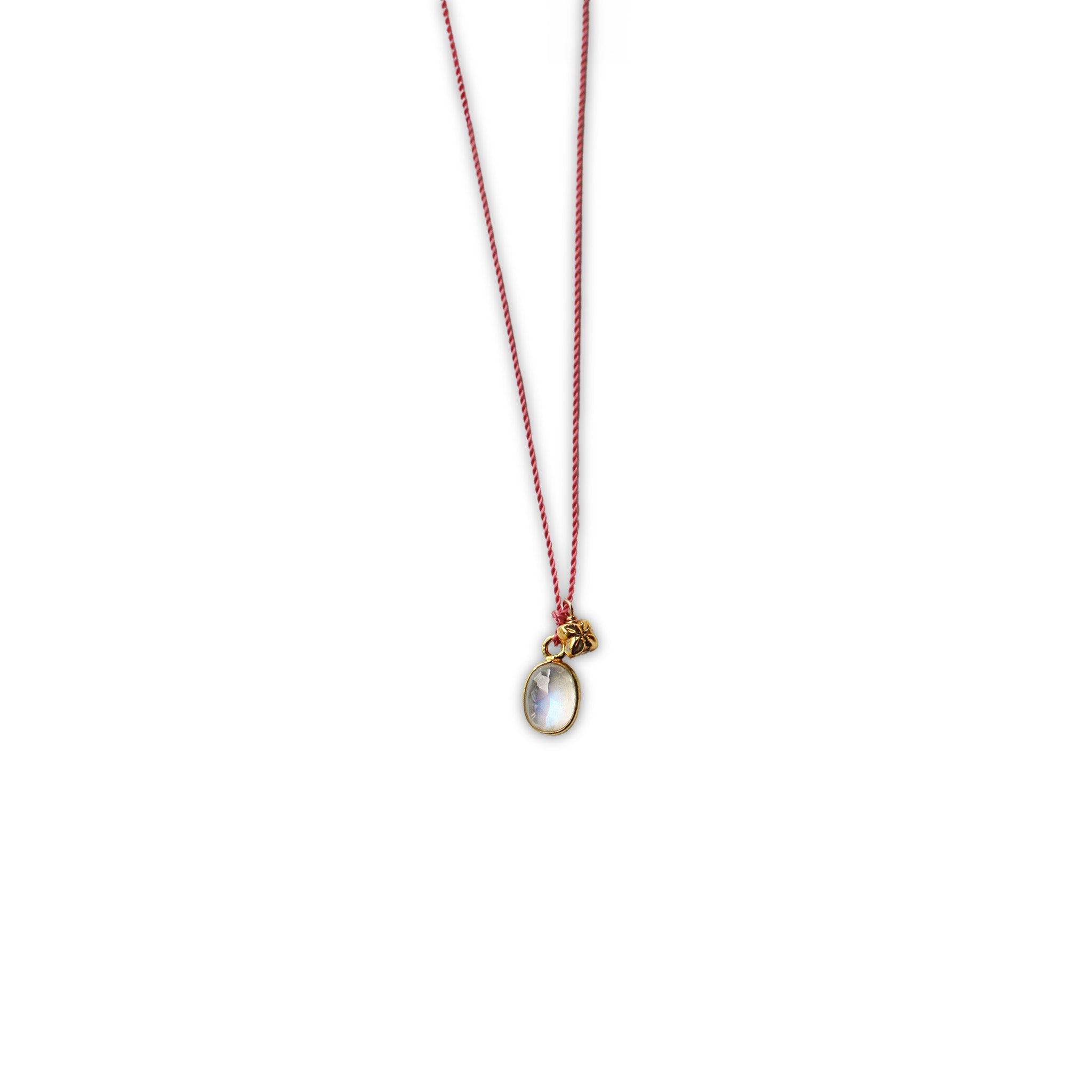 image partial of see real flowers necklaces with blossom charm rainbow blossom
