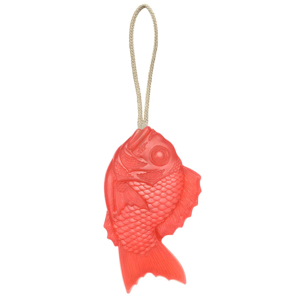 image of tamanohada welcome gift fish-shaped soap pomogranite color