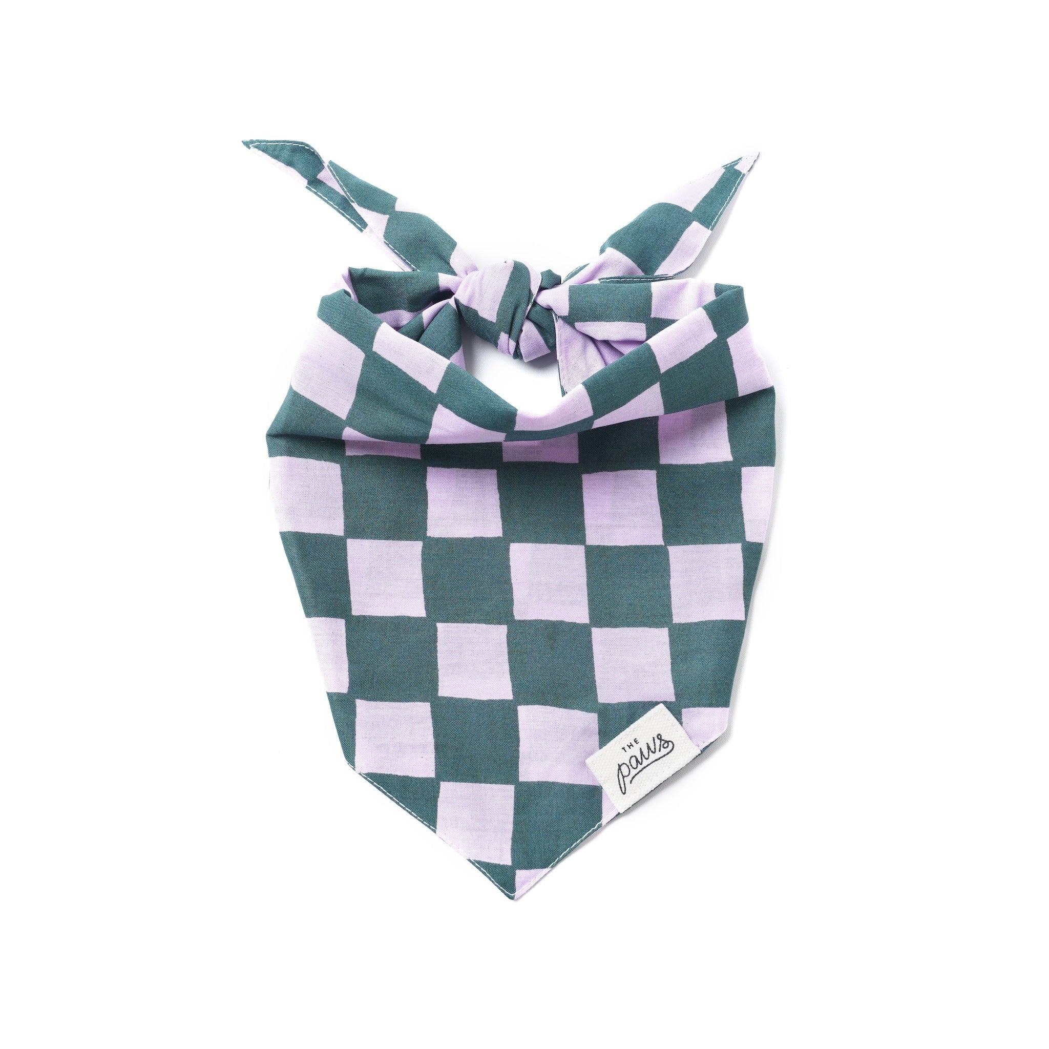 Image of The Paws Brooklyn bandana on a white background