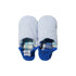 Full image of Merippa's blue Colorful stripes x Plaid slippers