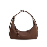 Brown handbag on a white background
