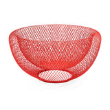 image of MoMA wire mesh bowl color red