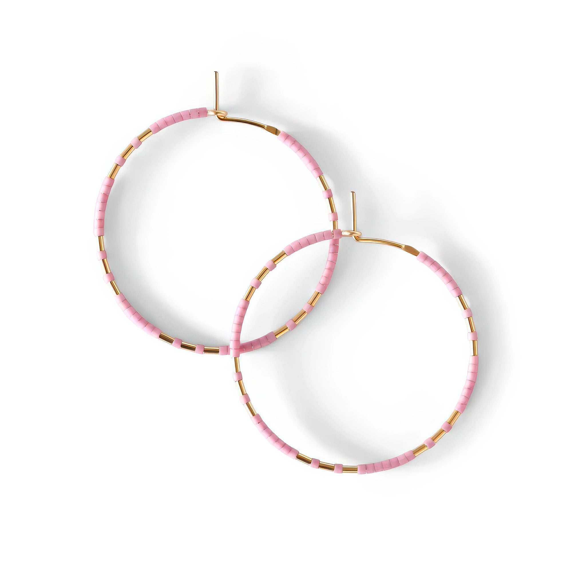 image of two hoop style earrings chaldene color blossom