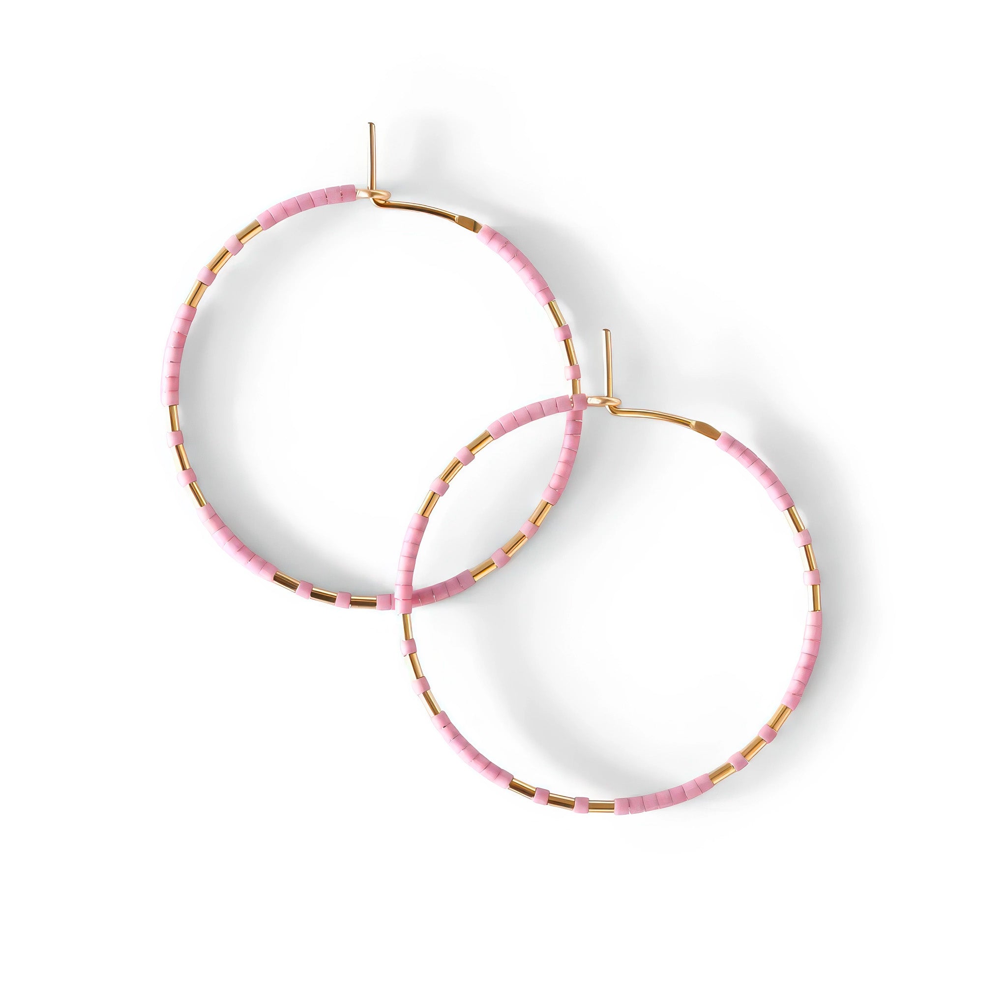 image of two hoop style earrings chaldene color blossom