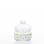 Aderia retro candy jar 360 in the Baby's Breath design 