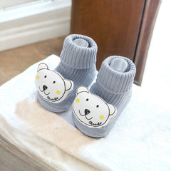 Baby socks blue bear