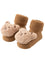 image of annie charles baby socks slip bear coffee color