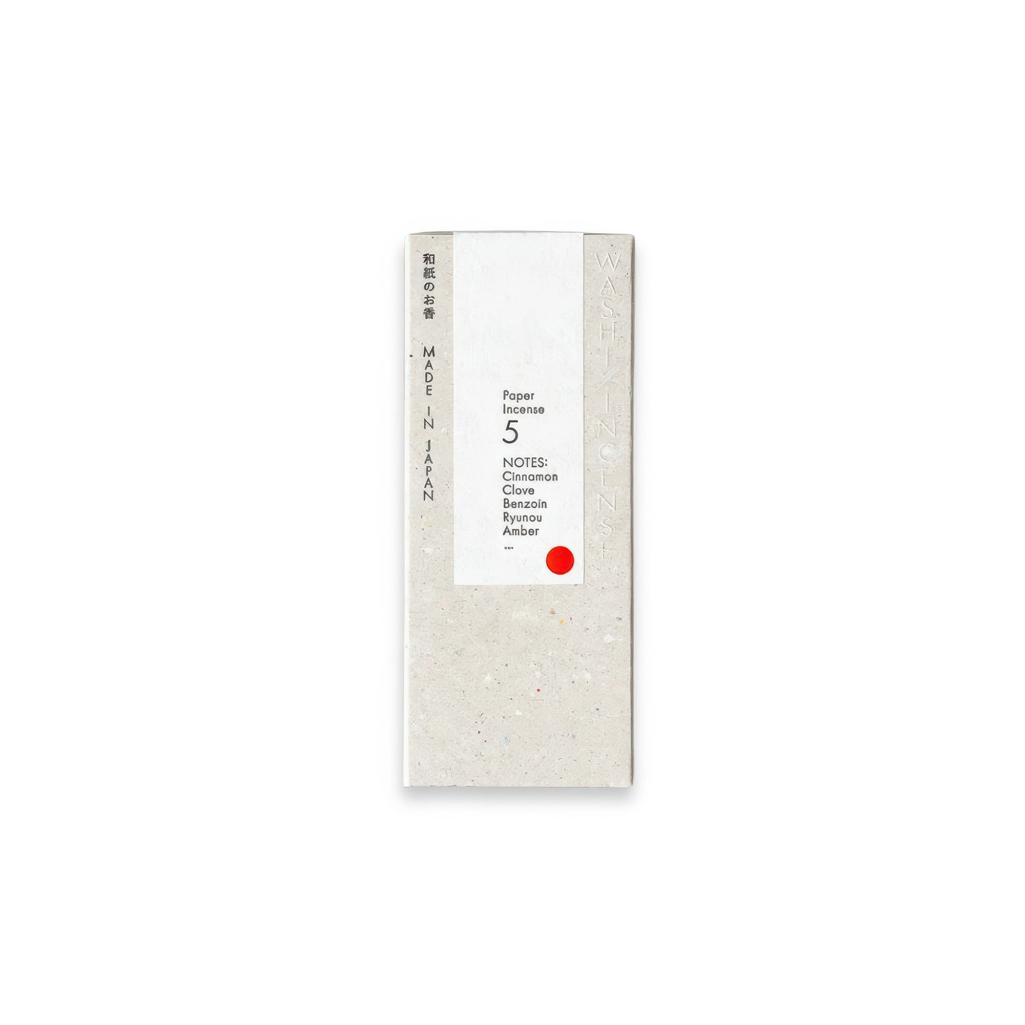 image of morihata washi paper incense strips smoky comfort box
