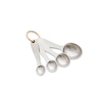 image of beehive pewter measuring spoon set