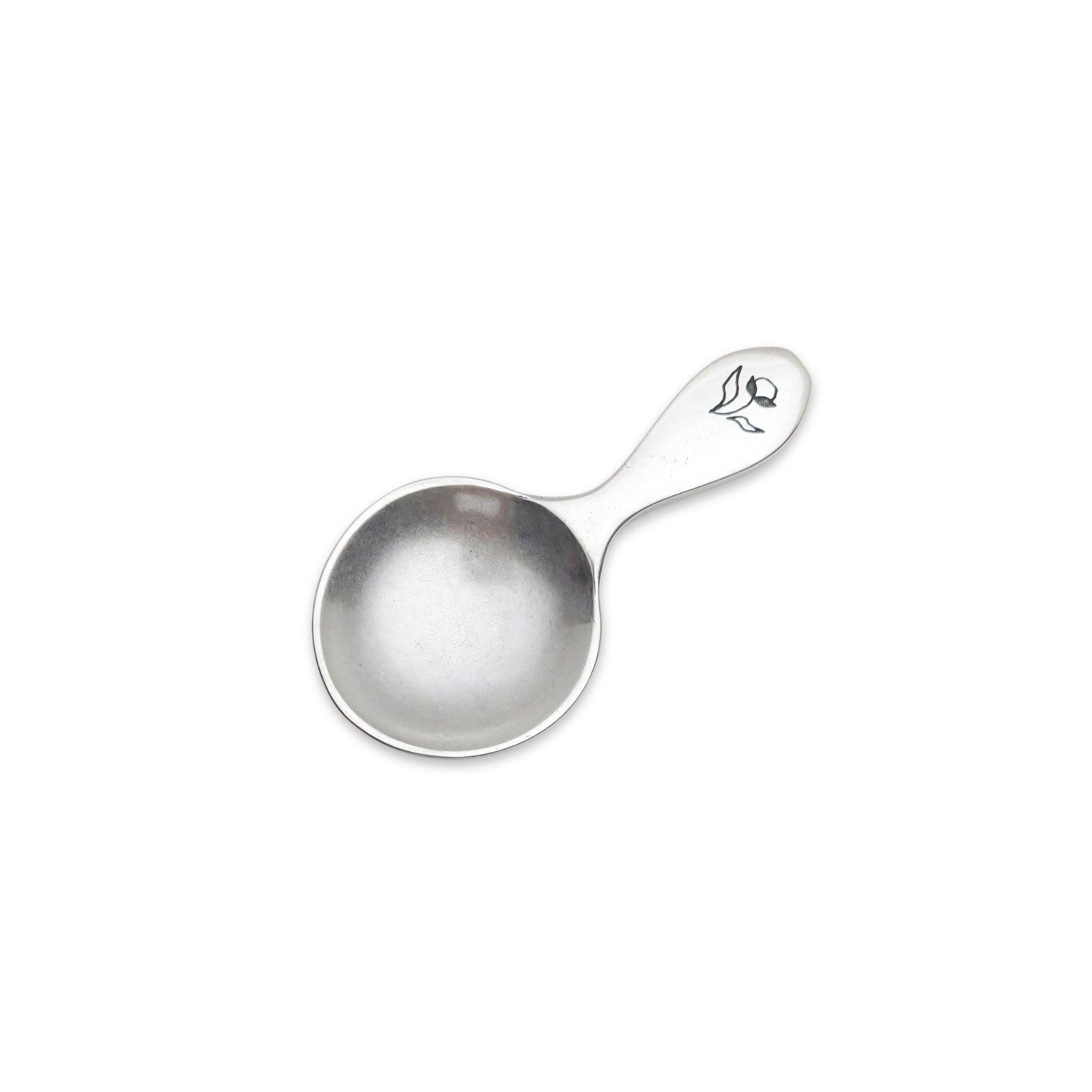 image of beehive pewter tea scoop