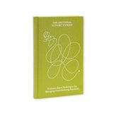 Green notebook titled 'The Emotional Support Toolkit' on a white background
