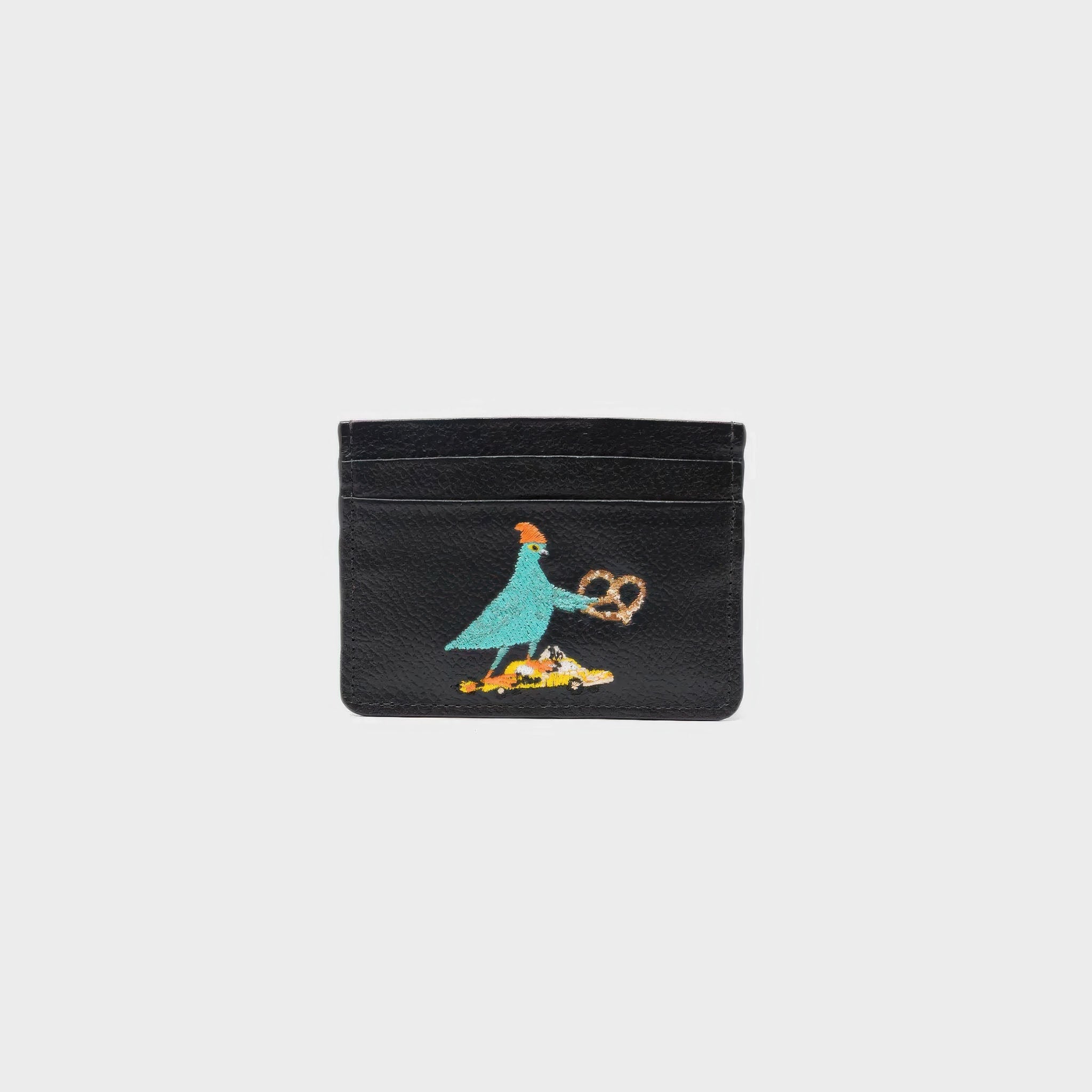 Filium Leather Cardholder – Pigeonista Embroidery