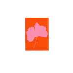 image of common modern ginkgo pop notebook with pink orange design