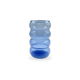 Full image of the Trece Cielos Wavy Drinking Glass in Blue
