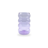 Full image of the Trece Cielos Wavy Drinking Glass in Purple