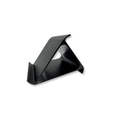 Angled view of the 55-66-88 mobile phone stand in black glass bead