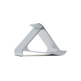 Side view of the 55-66-88 mobile phone stand in silver glass bead