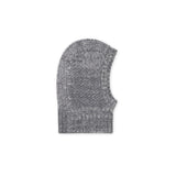 Gray balaclava garment on a white background