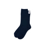 Arctic Fox's cosy recycled socks in navy on a white background