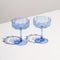 image of two fazeek champagne glasses blue color