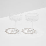 image of two fazeek champagne glasses clear color