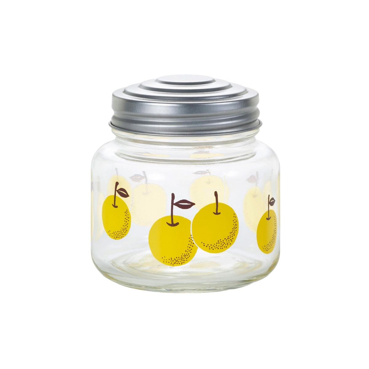 Full front view of the Pear Aderia Retro Jar