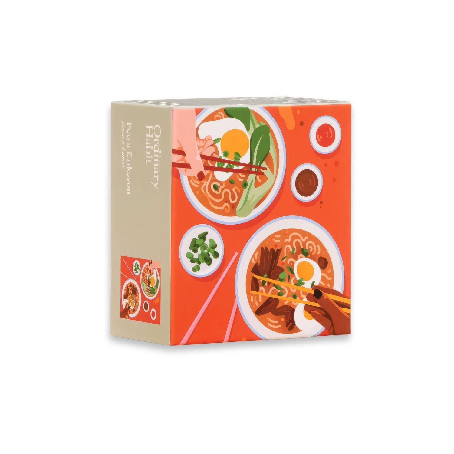 Angled view of Ordinary Habit's 100pc Ramen Lunch puzzle box