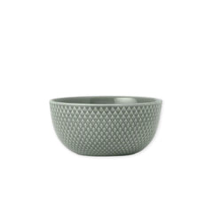 Green textured bowl on a white background