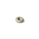 A mini light grey ceramic pebble incense holder on a white background