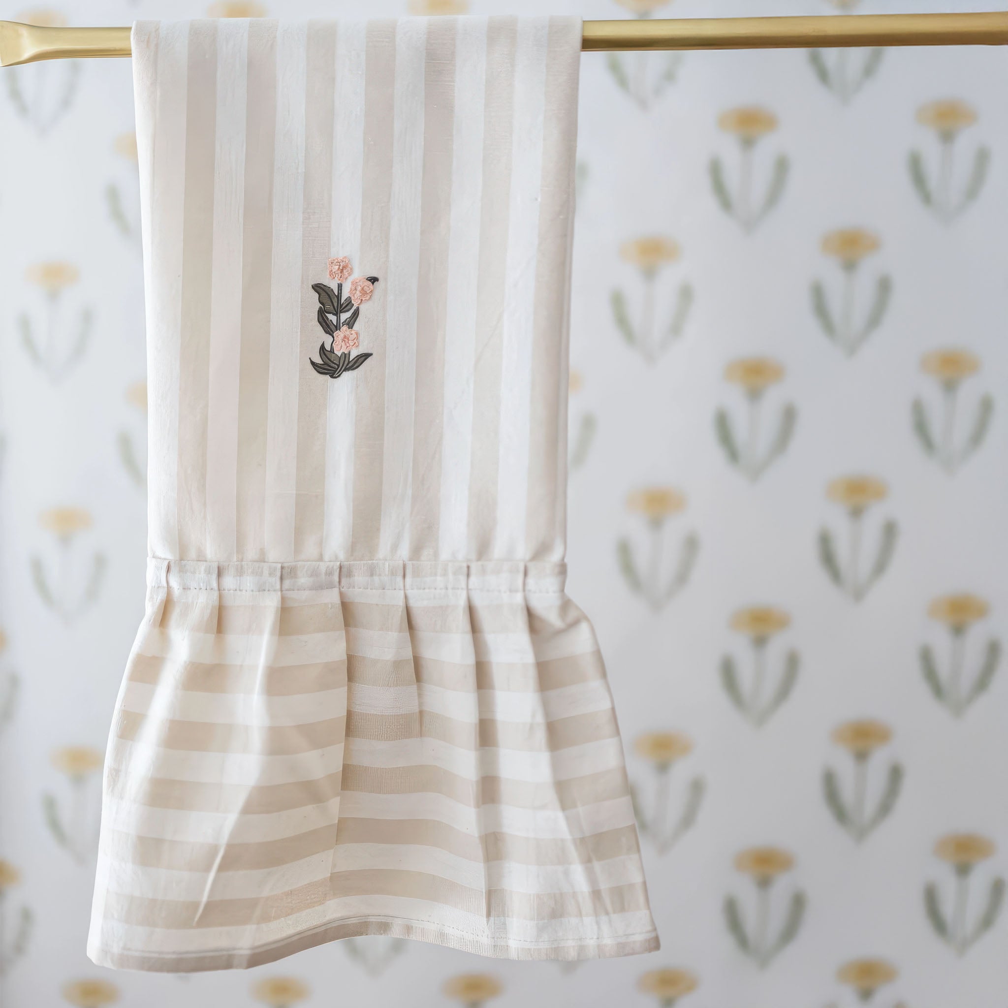 Image of the striped Frances kitchen towel by Galley + Fen