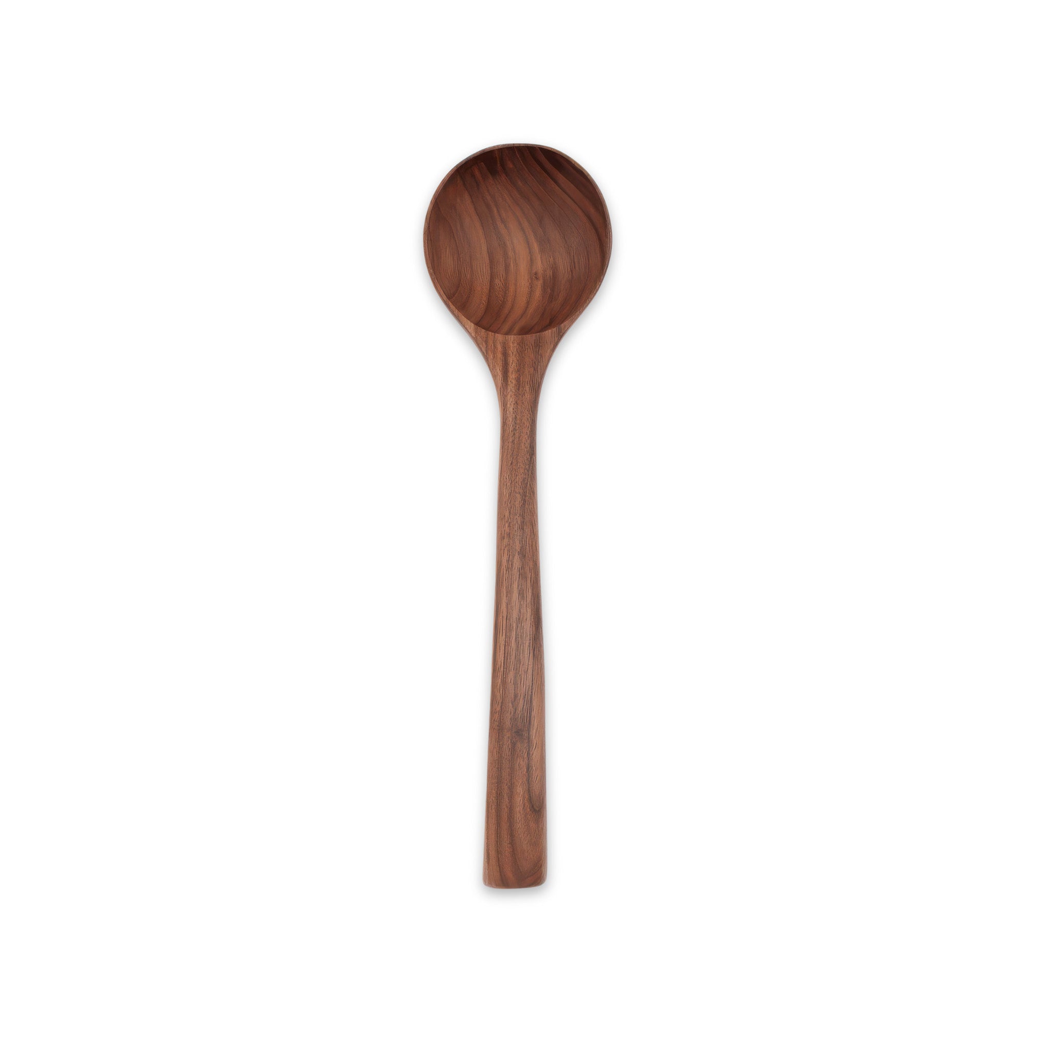 Full top view of JBrody + Co's 13" Walnut Wood Ladle