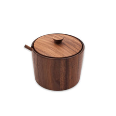 Full image of Walnut Wood Salt Cellar