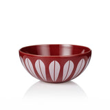 Lucie Kaas Lotus Bowls in red and white on a white background