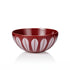 Lucie Kaas Lotus Bowls in red and white on a white background