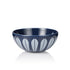 Full image of Lucie Kaas's Arne Clausen Lotus Bowl - Large in dark blue and white