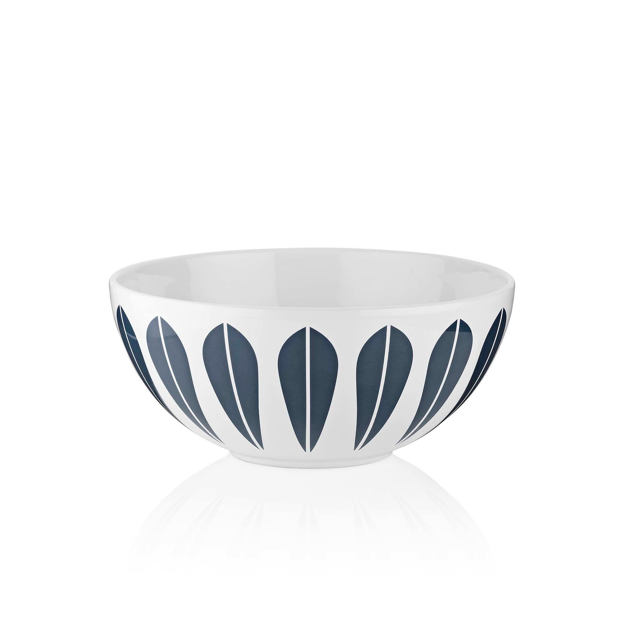 Full image of Lucie Kaas's Arne Clausen Lotus Bowl - Large in dark white and blue