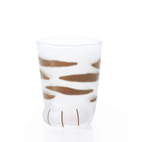 image of cat paw shaped drinking glass color brown