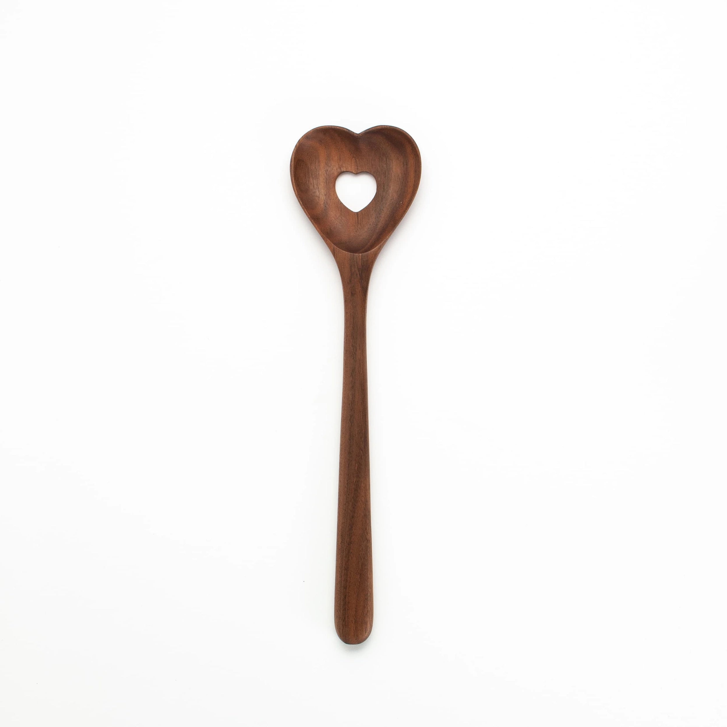 JBrody&Co. Walnut Heart Slotted Spoon – 9.5”