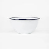 Model wearing the Nimes unisex chore blue jacket with a brown corduroy collar on a white background