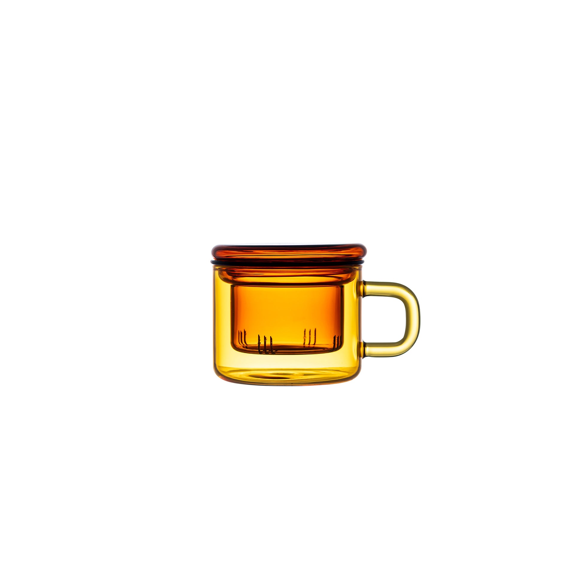 Glass Tea Cup - Saffron