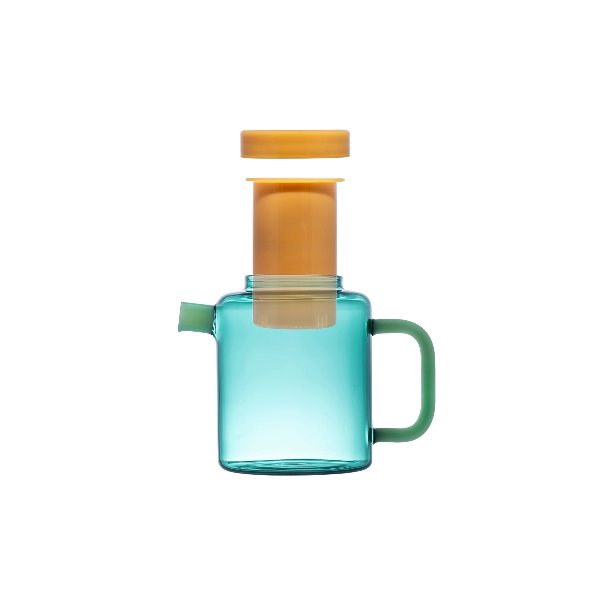 Image of MAHO Sensory's Cha Pot Jungle Butter with top lid open and strainer pulled out